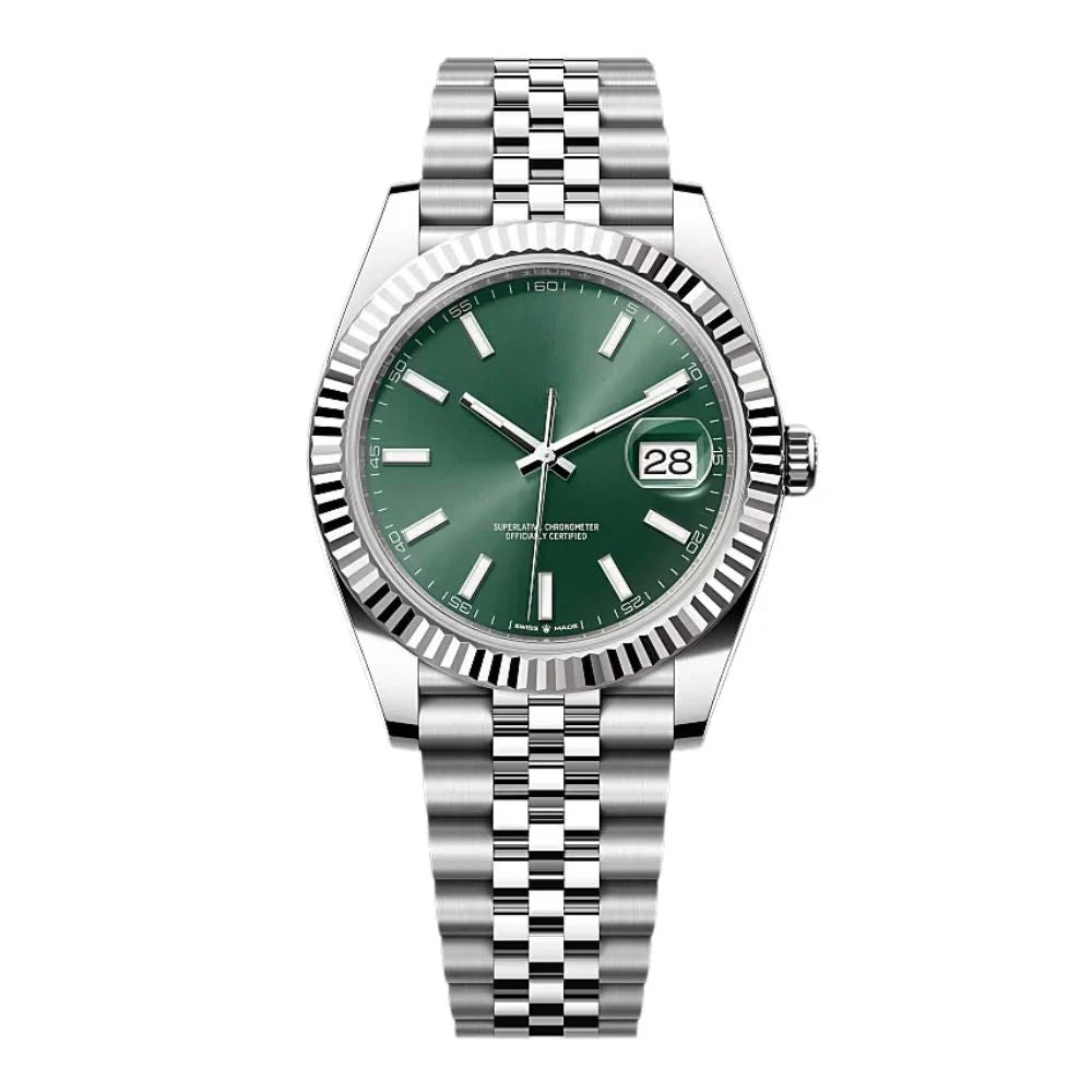 DATEJUST GREEN DIAL JUBILEE BRACELET 41MM