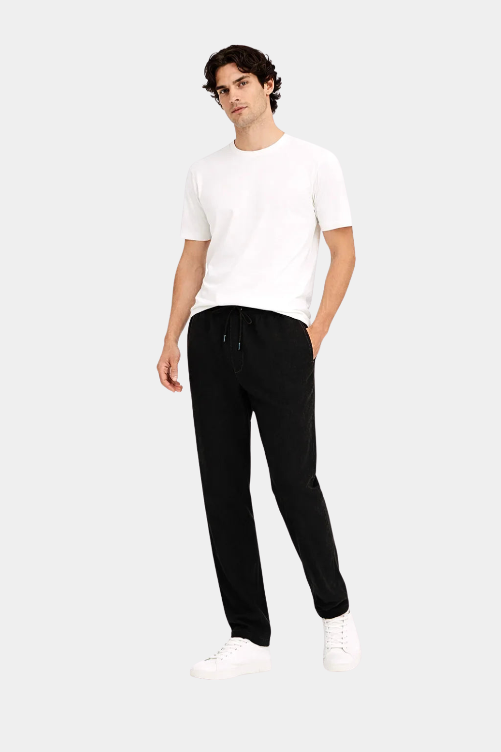 NATURAL LINEN TROUSERS